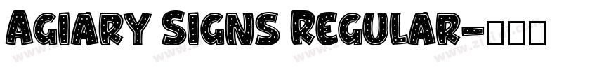 Agiary Signs Regular字体转换
